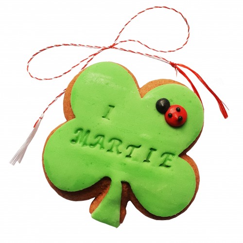Martisor din turta dulce trifoi